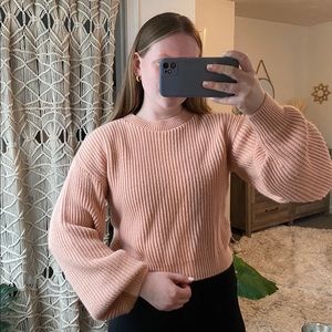 Balloon sleeve sweater